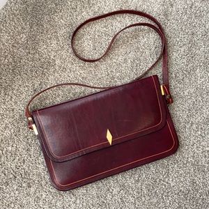 Vintage Oxblood Leather Purse